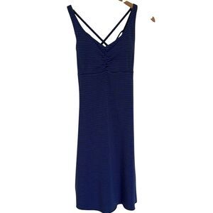 Prana Womens Sleeveless Knit Dress Size S‎ Purple Black Outdoors Activewear